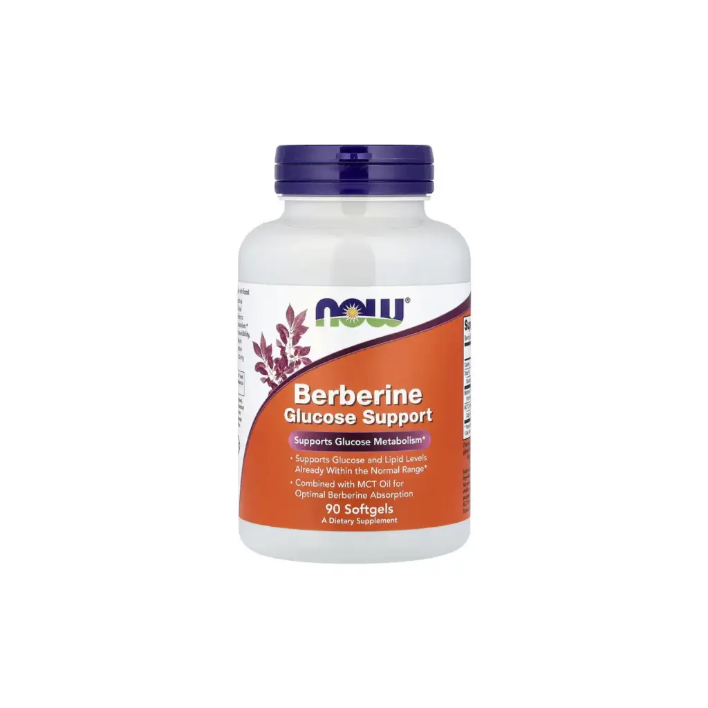 [733739014184] Now Foods Refuerzo Para La Glucosa Con Berberina 90 Cápsulas Blandas