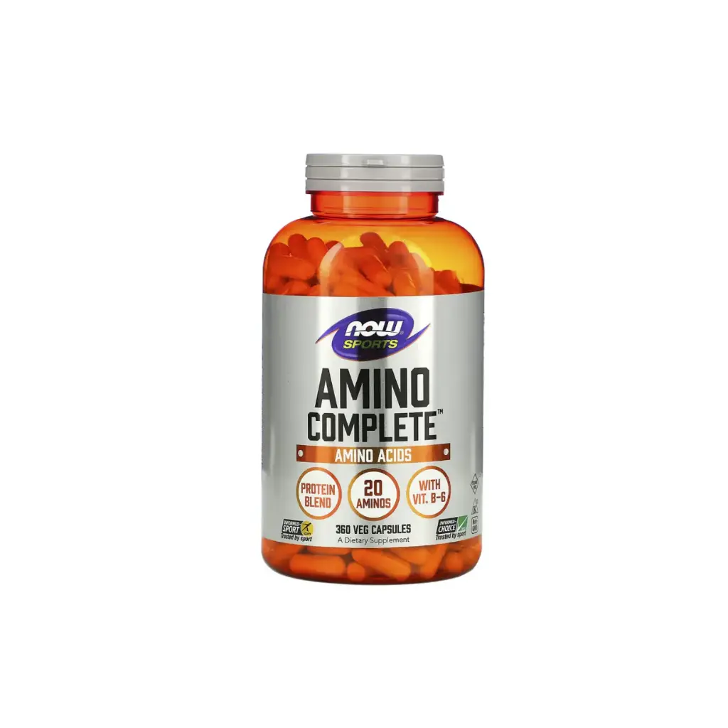 Now Foods Sports Amino Complete Suplemento De Aminoácidos 360 Cápsulas Vegetales