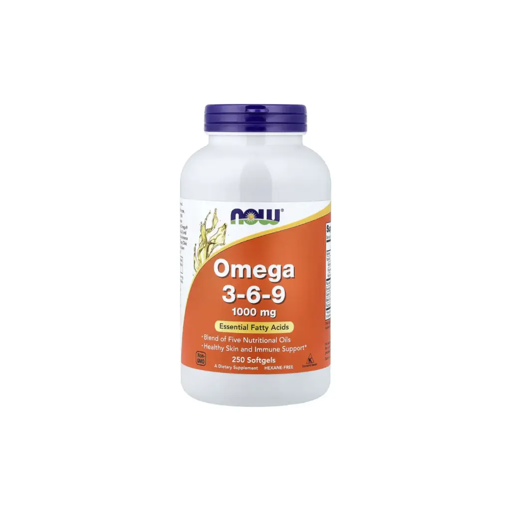 Now Foods Omega 3, 6 Y 9 Ácidos Grasos Esenciales 250 Cápsulas Blandas 