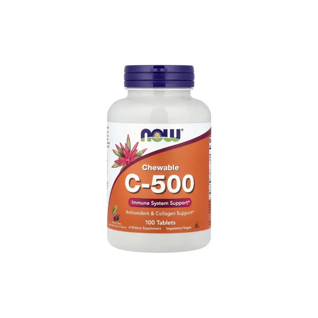 Now Foods C-500 Masticable, Protección Antioxidante 100 Comprimidos