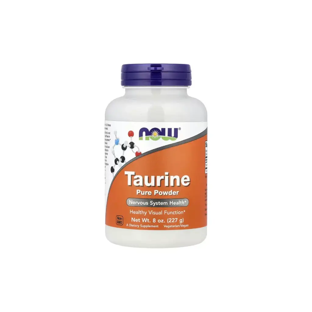 Now Foods Taurina Pura En Polvo 227 G (8 Oz) Promueve La Salud Del Sistema Nervioso 