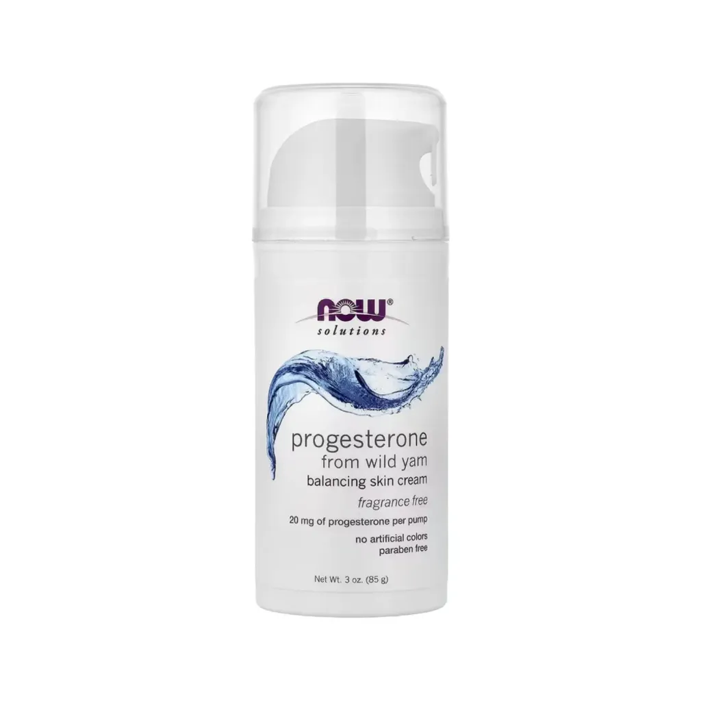 [733739033383] Now Foods Solutions Progesterona, Crema Equilibrante Para La Piel 20 Mg, 85 G (3 Oz) Refuerzos Para La Perimenopausia Y Menopausia