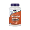 Now Foods Dha-500 Aceite De Pescado, Promueve La Salud Del Cerebro 180 Cápsulas Blandas