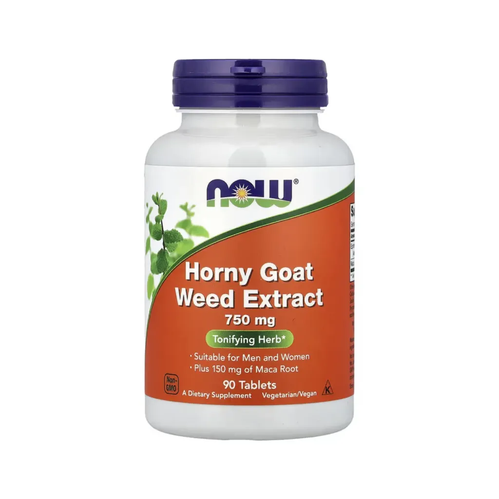 Now Foods Extracto De Hierba De Cabra En Celo 750 Mg, Hierba Tonificante 90 Tabletas 