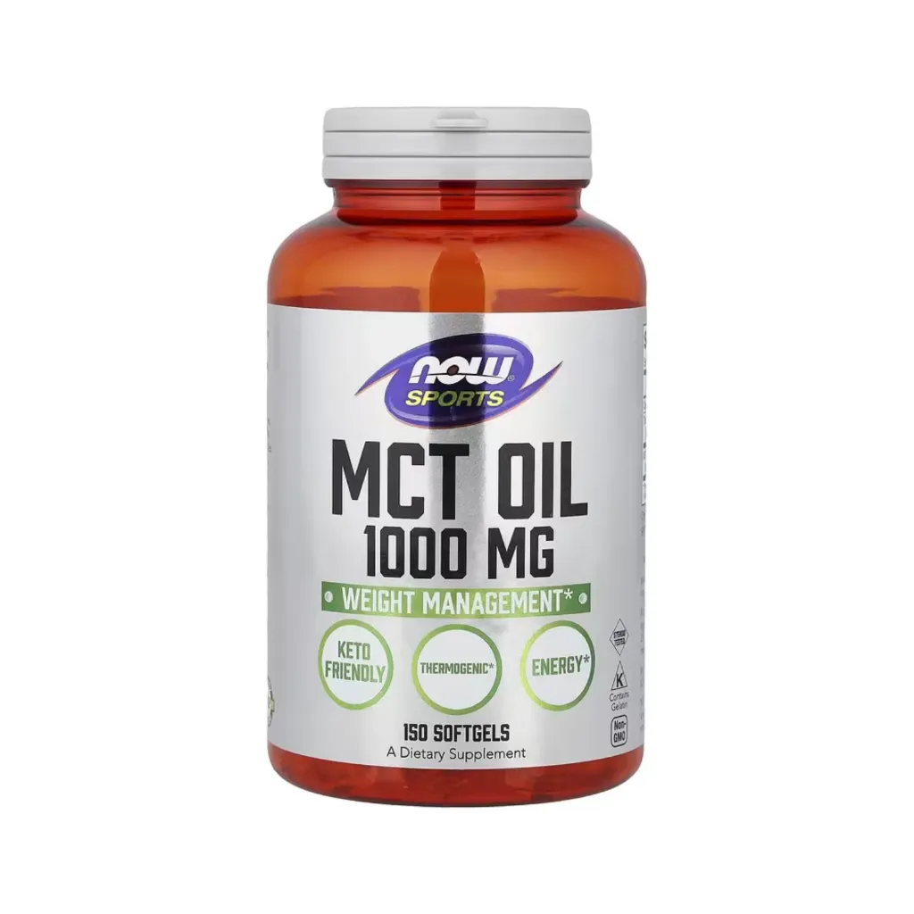 Now Foods Sports Aceite De Mct 1000 Mg, Control Del Peso 150 Cápsulas Blandas 