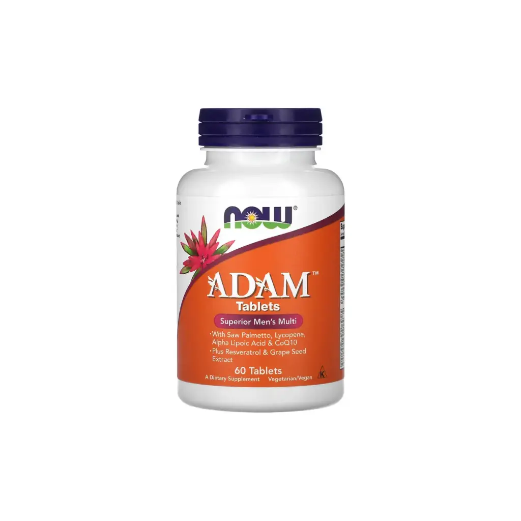 Now Foods Adam Suplemento Multivitamínico Superior Para Hombres 60 Tabletas 