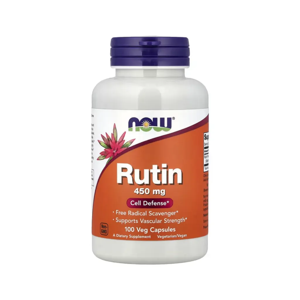 [733739007353] Now Foods Rutina 450 Mg, Favorece La Fuerza Vascular, Defensa Celular 100 Cápsulas Vegetales 