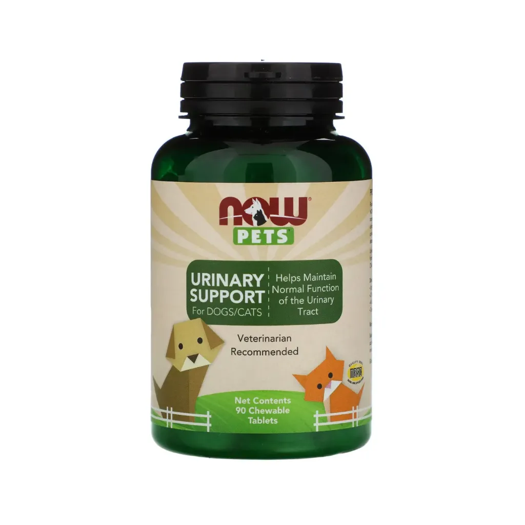 Now Foods Mascotas Apoyo Urinario Para Perros Y Gatos 90 Tabletas Masticables 