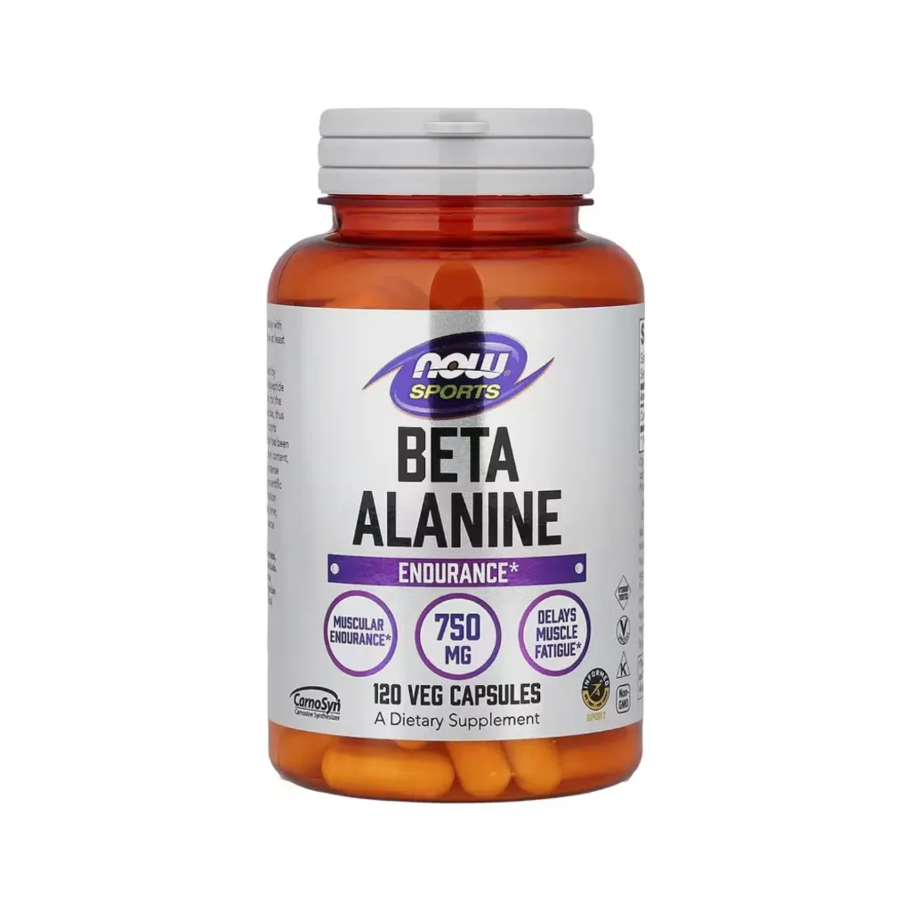 Now Foods Sports Beta-Alanina Resistencia, Retrasa La Fatiga Muscular 750 Mg 120 Cápsulas Vegetales 