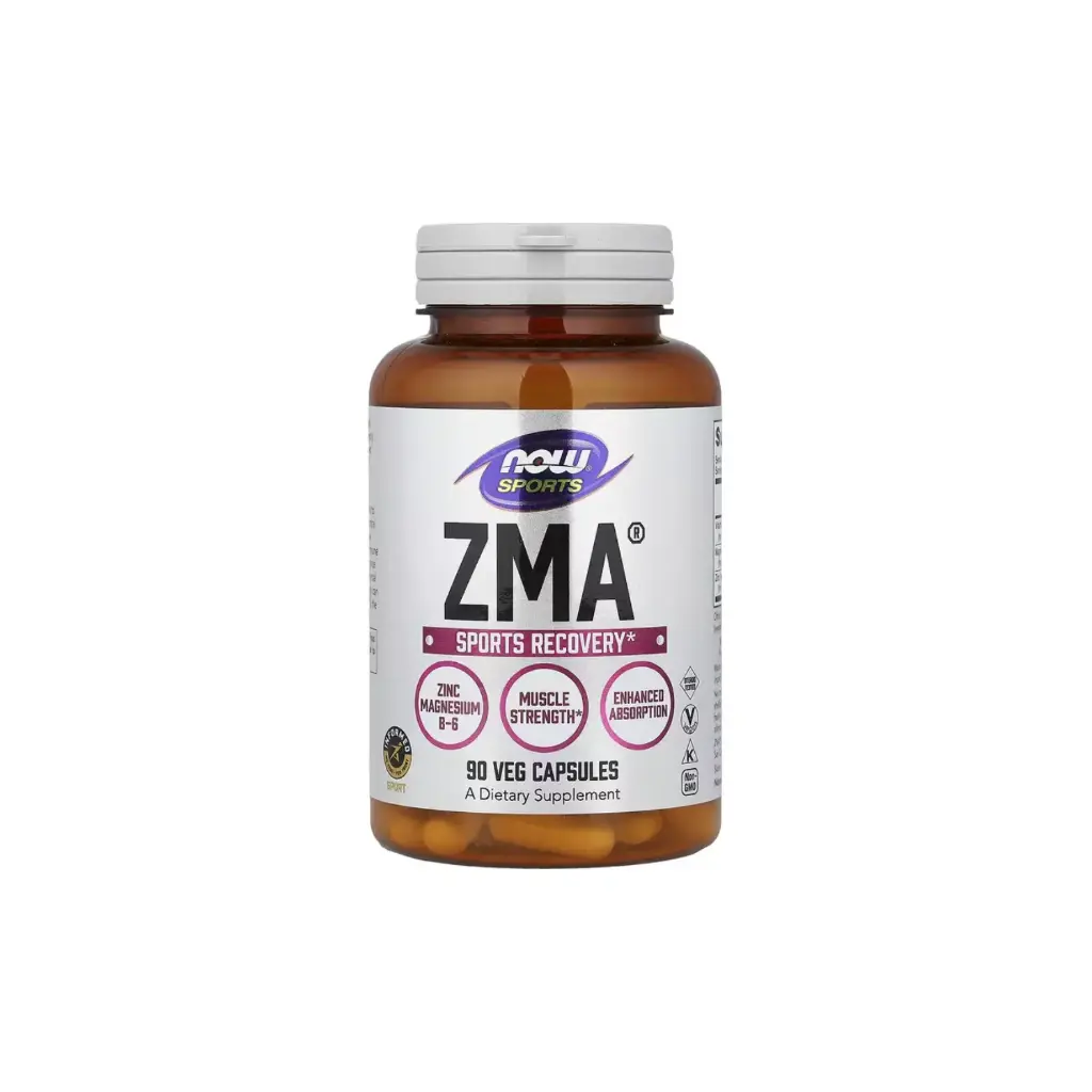 Now Foods, Sports ZMA Recuperación Deportiva, Fuerza Muscular 90 Cápsulas Vegetales 