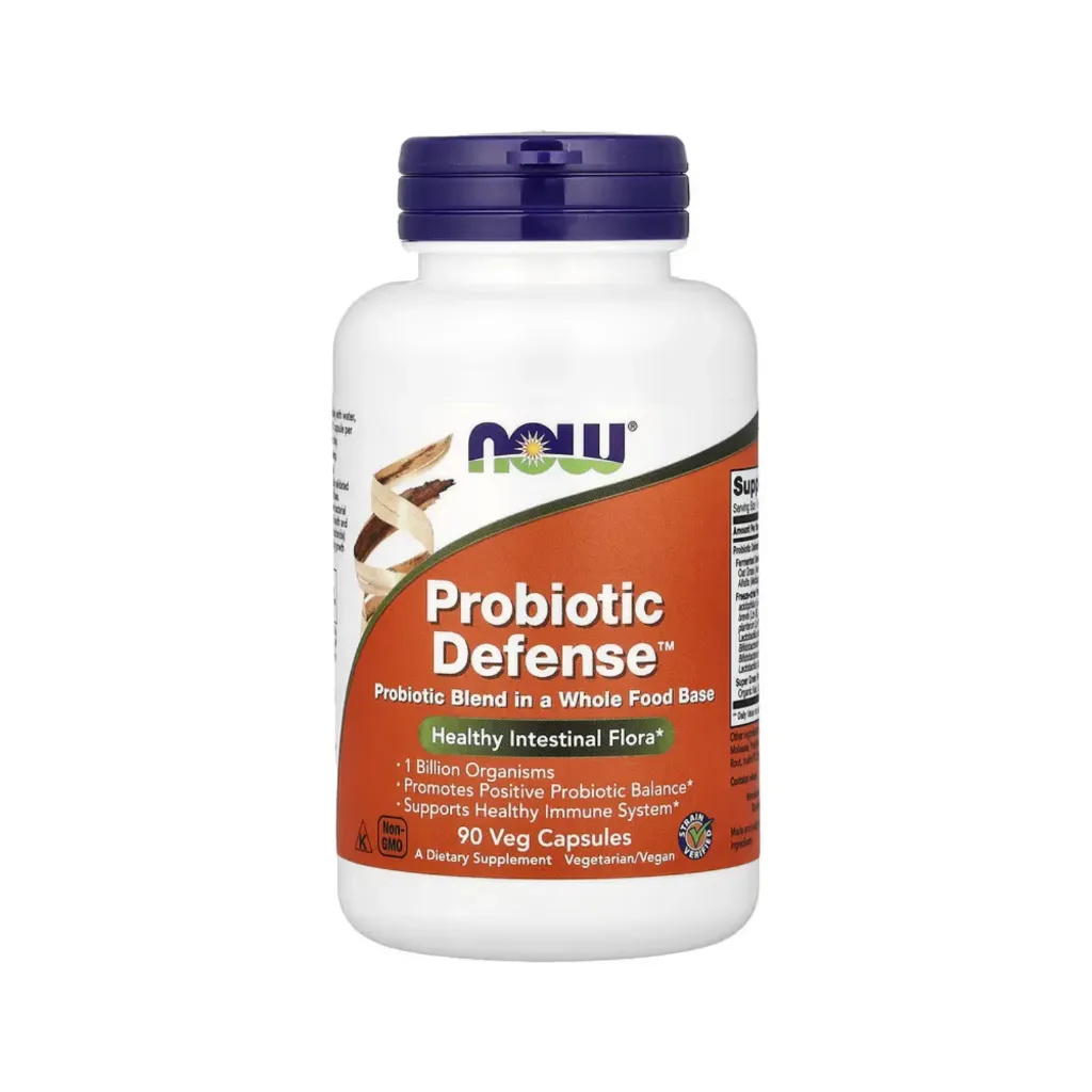 Now Foods Probiotic Defense, Promueve El Equilibrio Probiótico Positivo Y La Salud Del Sistema Inmunitario 90 Cápsulas Vegetales 