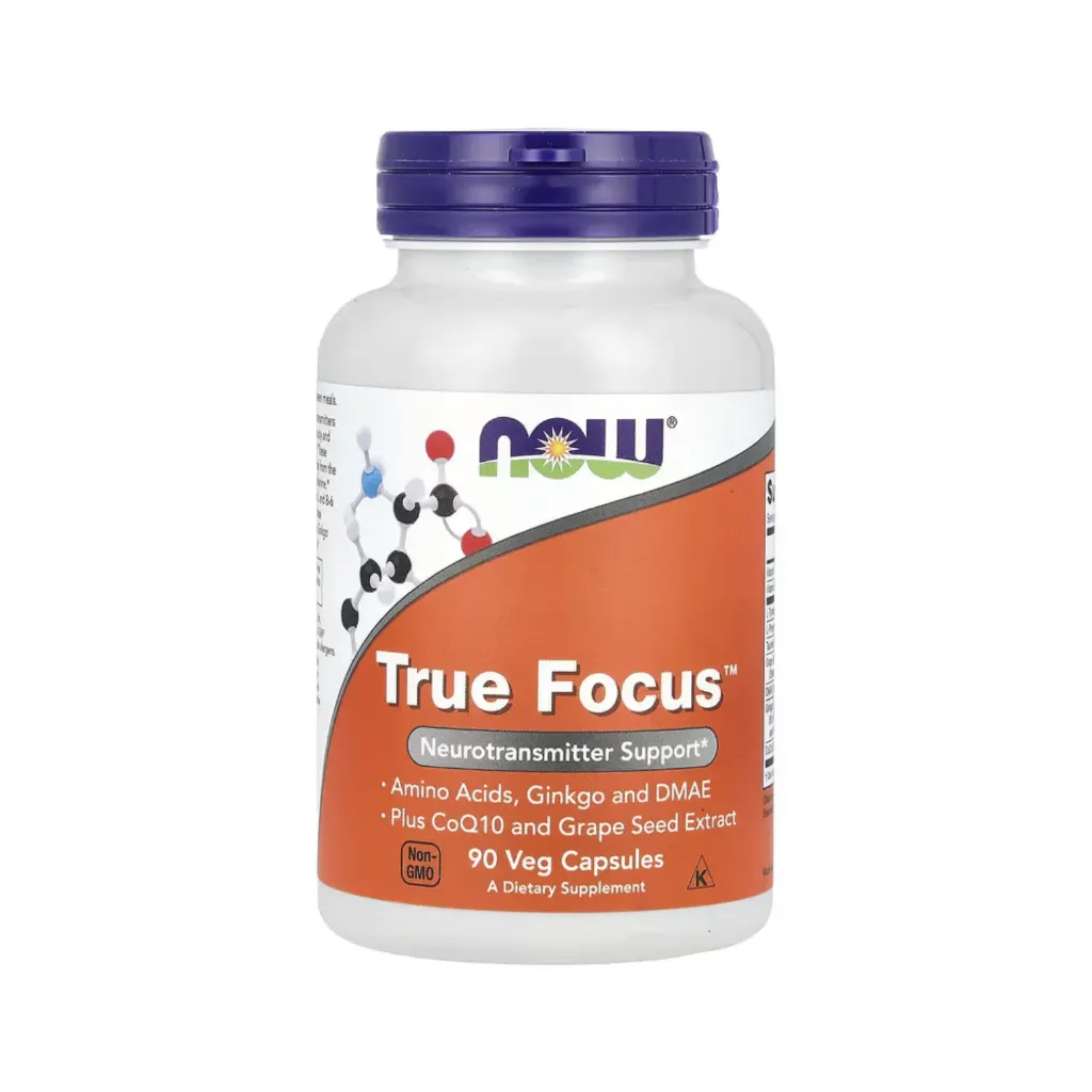[733739001573] Now Foods True Focus, Refuerzo Para Los Neurotransmisores 90 Cápsulas Vegetales 