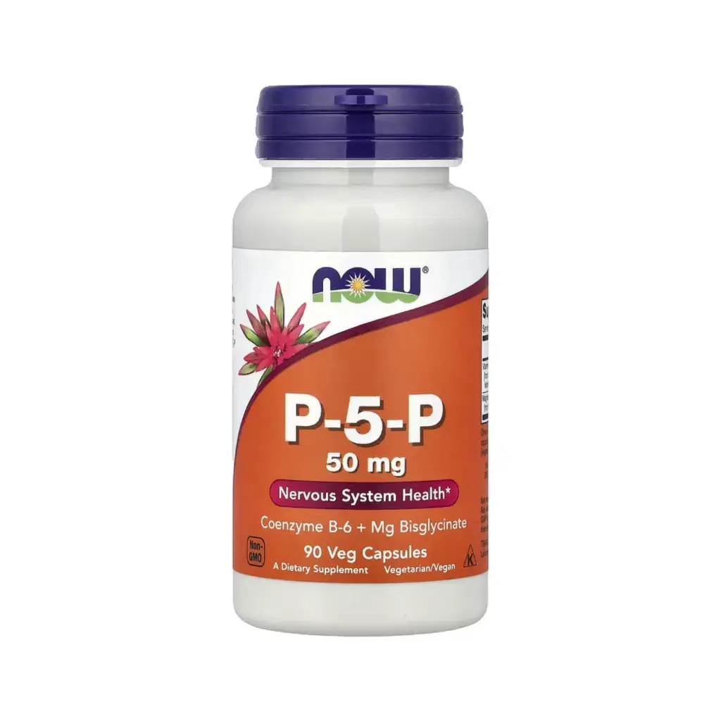 Now Foods P5P 50 Mg, Promueve La Salud Del Sistema Nervioso 90 Cápsulas Vegetales