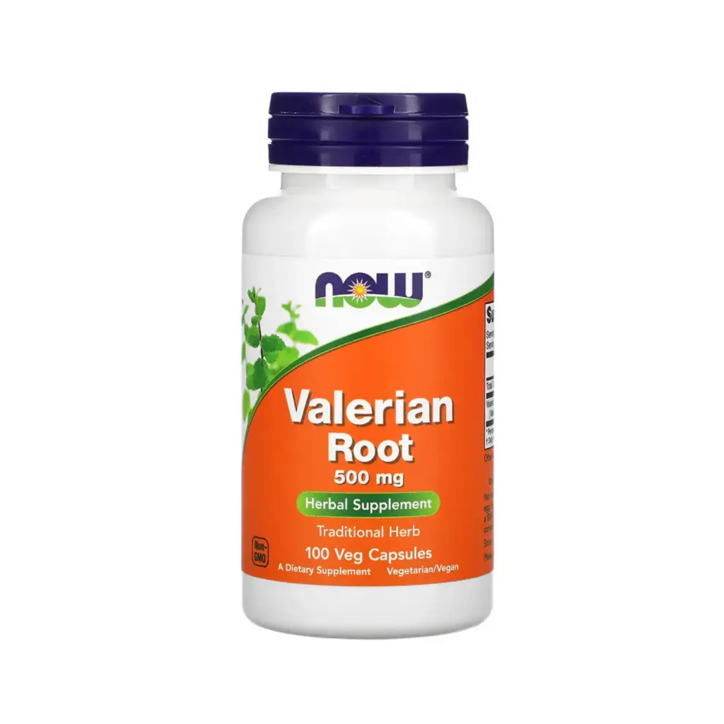 Now Foods Raíz De Valeriana 500 Mg, Hierba Tradicional 100 Cápsulas Vegetales 