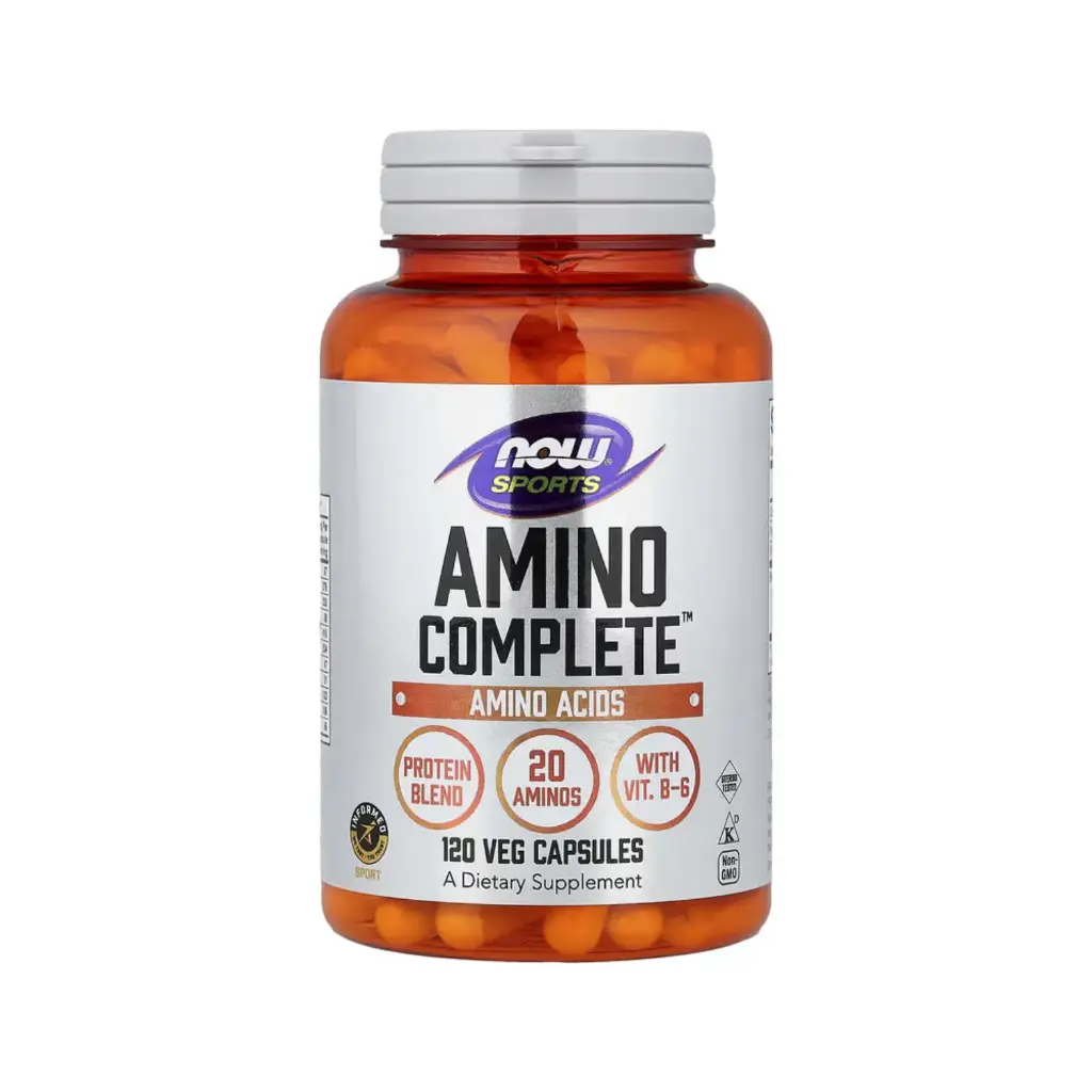 Now Foods Sports Amino Complete Aminoácidos,  120 Cápsulas Vegetales 