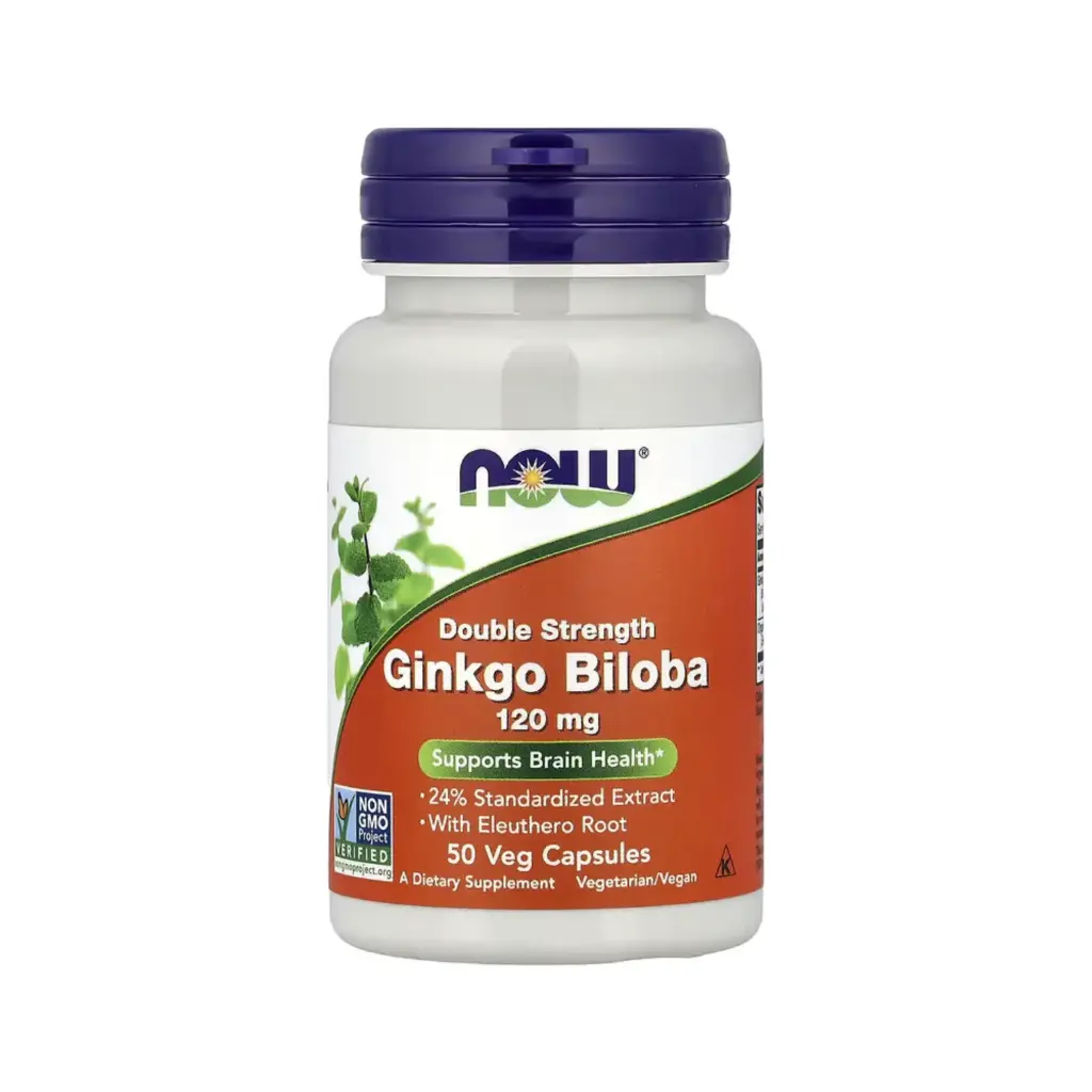 [733739046826] Now Foods Ginkgo Biloba 120 Mg, Promueve La Salud Del Cerebro 50 Cápsulas Vegetales 