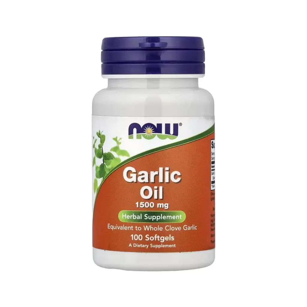 [733739017901] Now Foods Aceite De Ajo 1500 Mg, Suplemento Herbario 100 Cápsulas Blandas