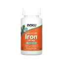 Now Foods Hierro 36 Mg Doble Concentración, Mineral Esencial  90 Cápsulas Vegetales