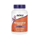 Now Foods Resveratrol Natural 200 Mg, Refuerzo Para La Salud Cardiovascular 120 Cápsulas Vegetales 