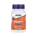 Now Foods Vitamina A 7500 Mcg (25.000 Ui), Refuerza La Salud De Los Ojos, La Piel Y El Sistema Inmunitario 100 Cápsulas Blandas 