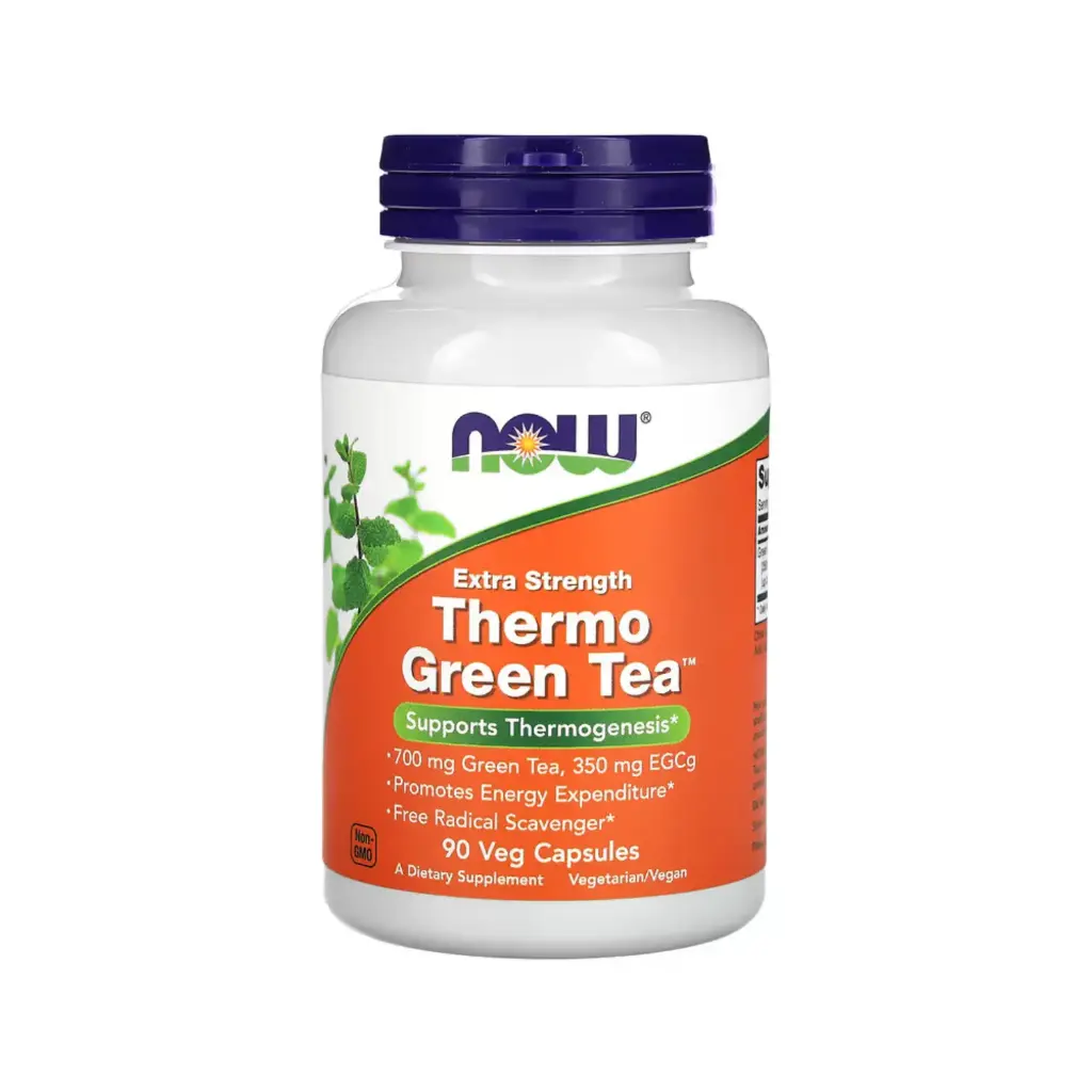 [733739020758] Now Foods, Thermo Green Tea 700 Mg Suplemento Para Favorecer La Termogénesis, 90 Cápsulas Vegetales