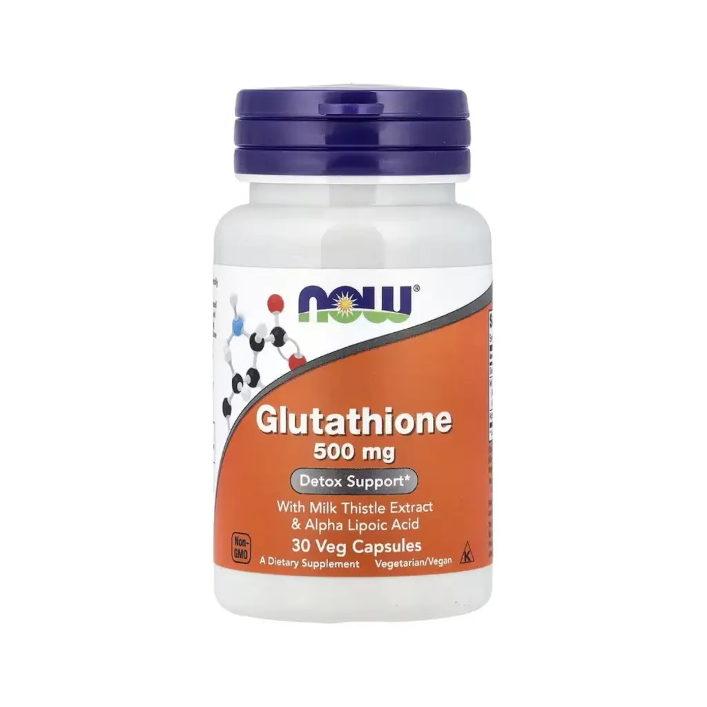 [733739001757] Now Foods Glutatión 500 Mg Con Extracto De Cardo Mariano Y Ácido Alfa-Lipoico, Refuerzo Para La Desintoxicación 30 Cápsulas Vegetales