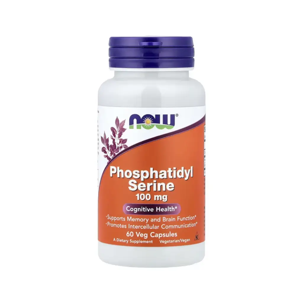 [733739023803] Now Foods Fosfatidil Serina 100 Mg, Salud Cognitiva, Favorece La Memoria Y La Función Cerebral 60 Cápsulas Vegetales