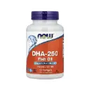 Now Foods Dha-250 Aceite De Pescado, Promueve La Salud Del Cerebro 120 Cápsulas Blandas 