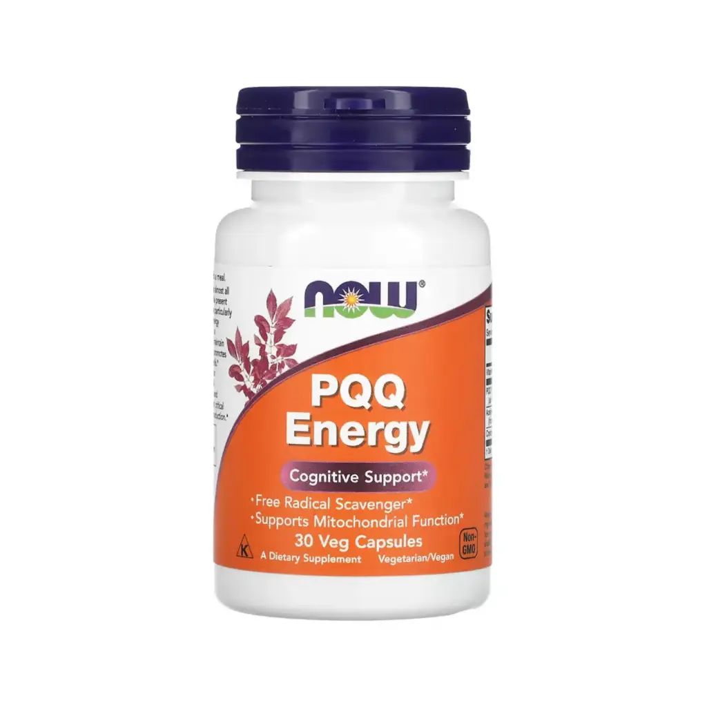 [733739031686] Now Foods Pqq Energética 20 Mg, Apoyo Cognitivo Y Refuerza La Función Mitocondrial 30 Cápsulas Vegetales 