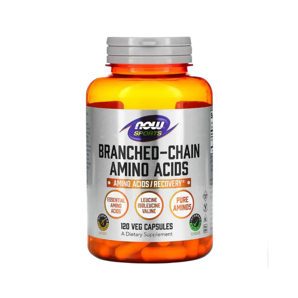 Now Foods Sports Aminoácidos De Cadena Ramificada, Aminoácidos Y Recuperación 120 Cápsulas Vegetales