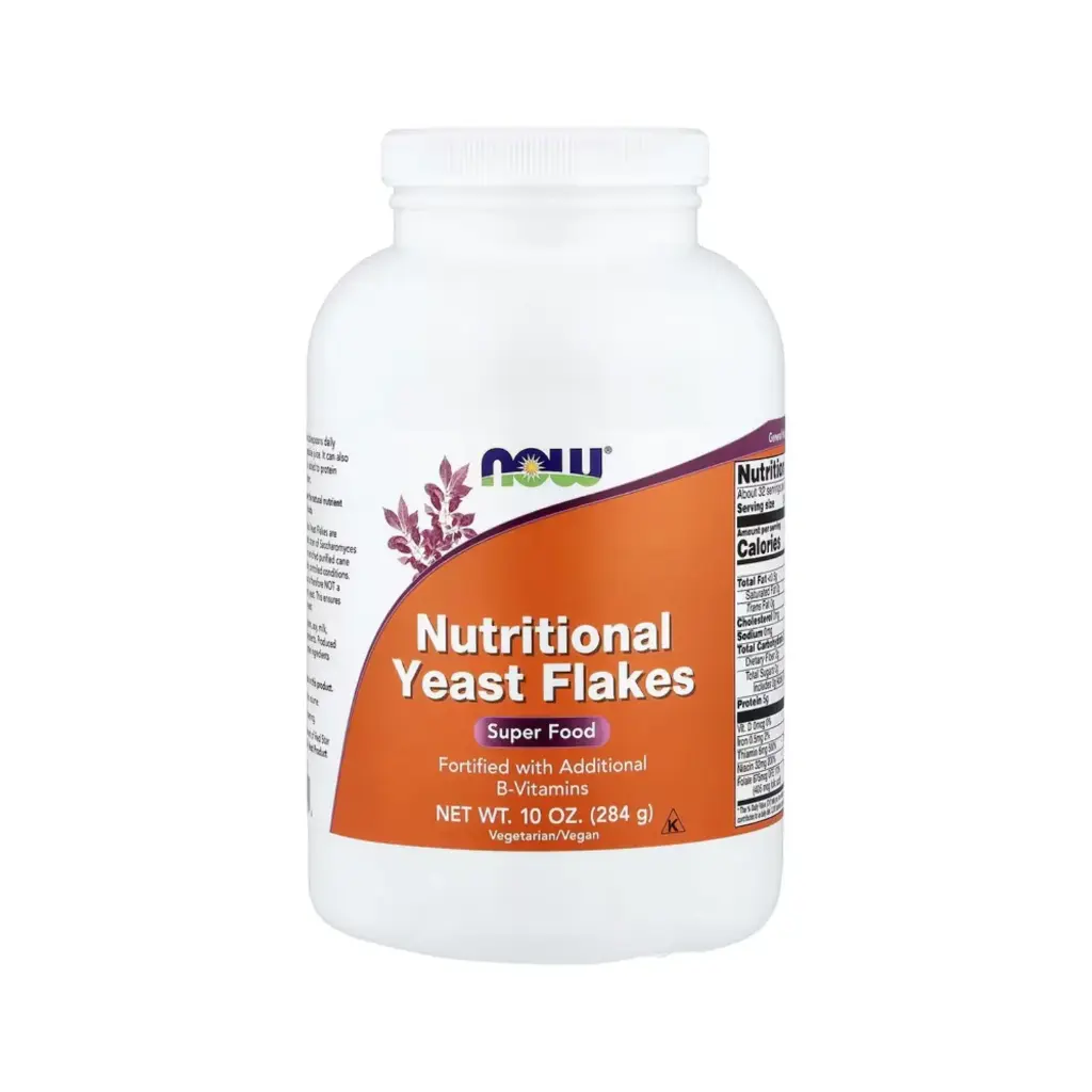 [733739024558] Now Foods Levadura Nutricional En Hojuelas, Fortificado Con Vitaminas B Adicionales 284 G (10 Oz) 