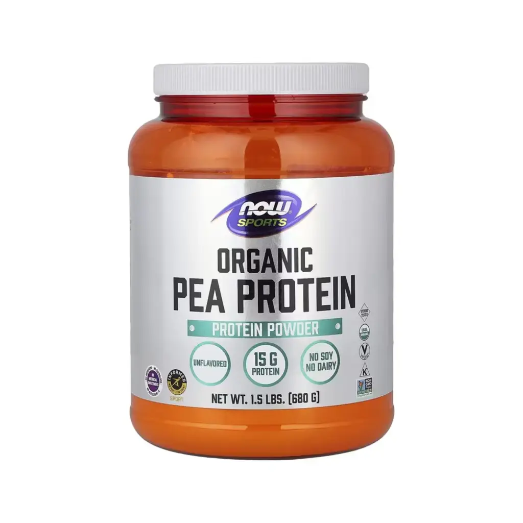 Now Foods Sports Orgánica Proteína De Arveja, 1.5 Lb (680 G) 