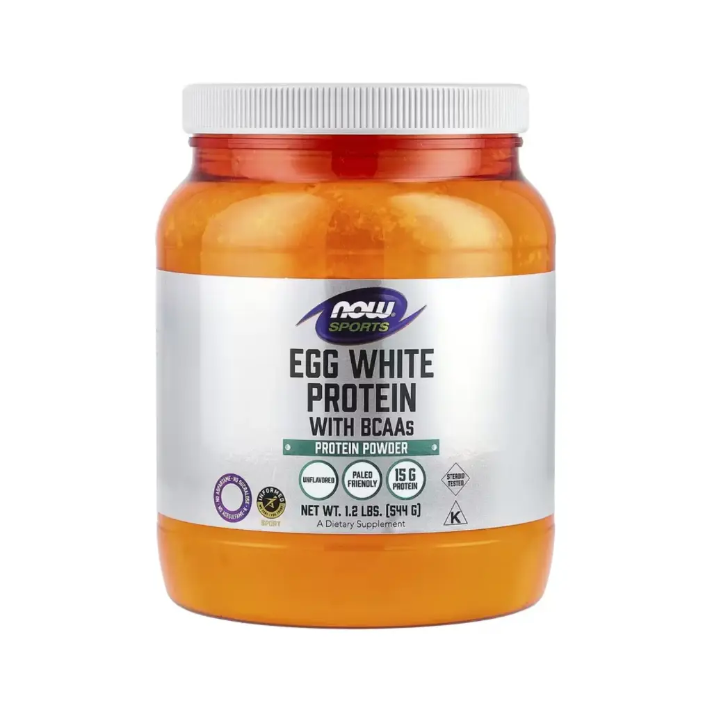 [733739020406] Now Foods Sports Proteína De Clara De Huevo Con Bcaa, 544 G (1,2 Lb) 