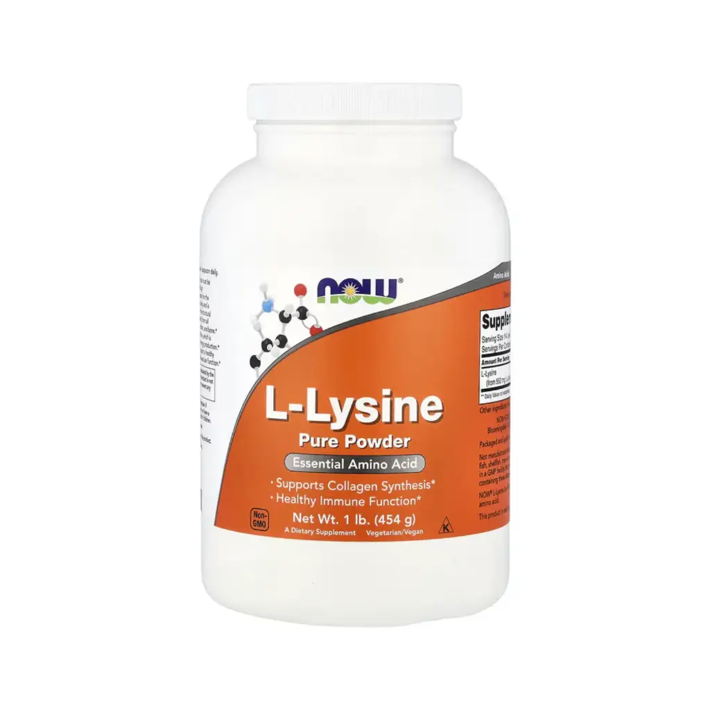[733739002402] Now Foods Polvo Puro De L-Lisina, Favorece La Síntesis Del Colágeno Y La Función Inmunitaria Saludable 1 Lb (454 G)