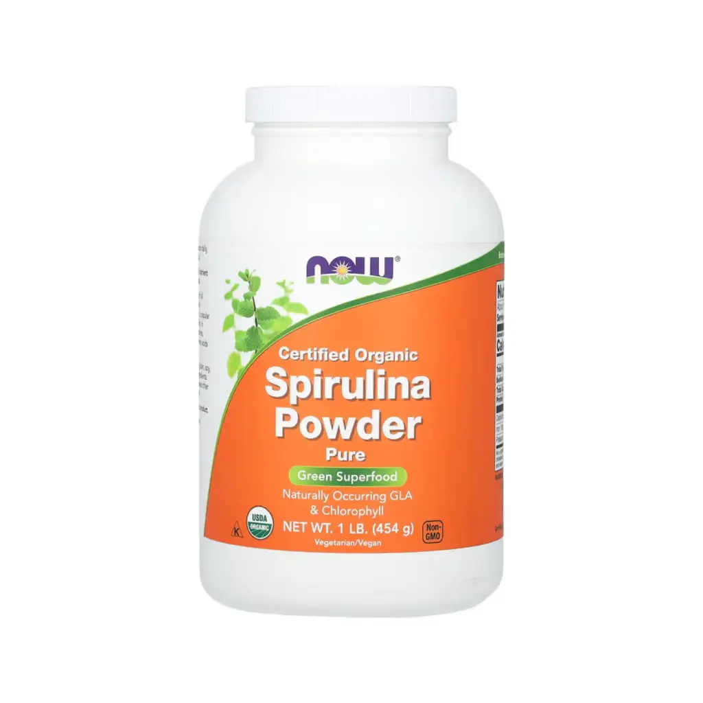 [733739027146] Now Foods Espirulina Orgánica Certificada En Polvo 454 G (1 Lb) 