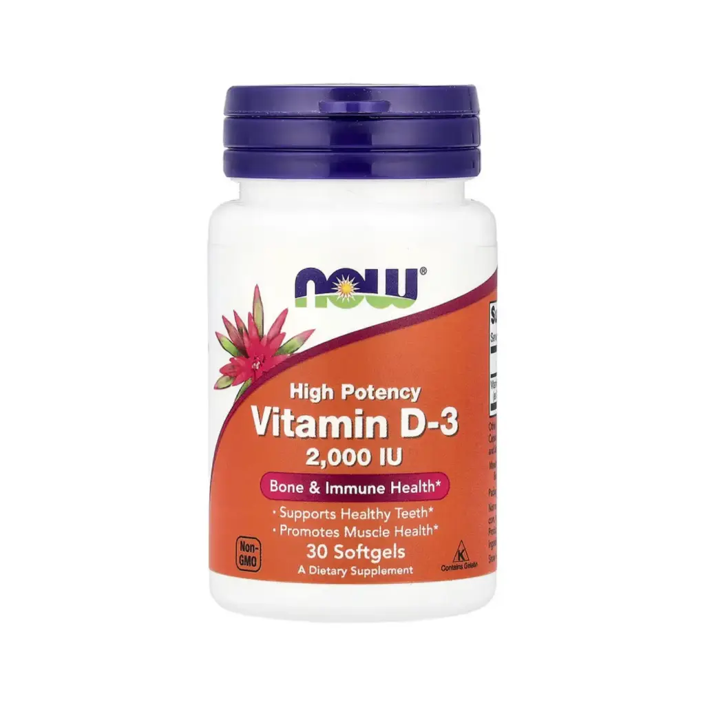 [733739003553] Now Foods Vitamina D3 2000 IU, Salud De Los Huesos Y El Sistema Inmunitario 30 Cápsulas Blandas 