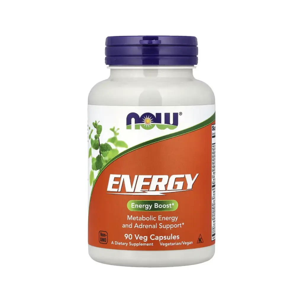 [733739033260] Now Foods Energy, Refuerzo Para La Energía Metabólica Y Suprarrenal 90 Cápsulas Vegetales 