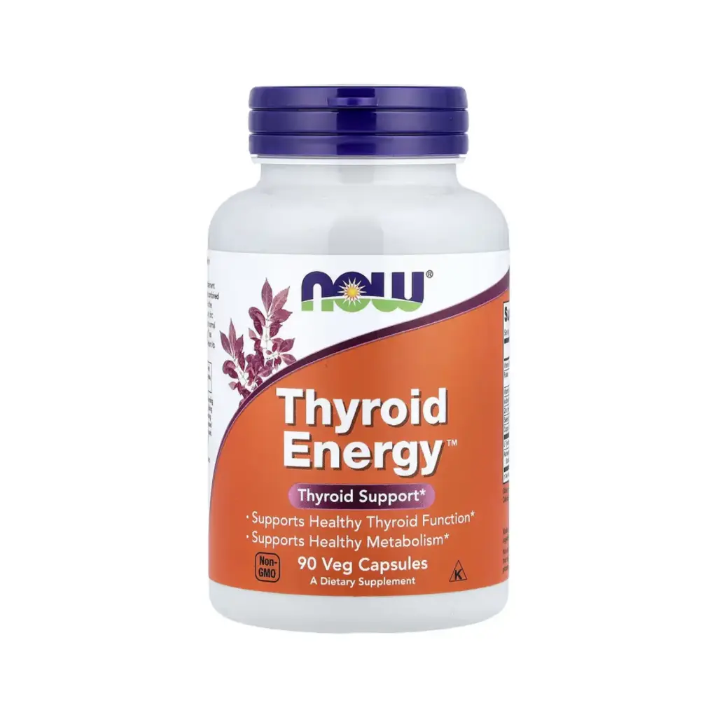 [733739033680] Now Foods Thyroid Energy, Refuerza El Metabolismo Saludable Y Apoya La Función Tiroidea Saludable 90 Cápsulas Vegetales 