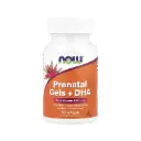 Now Foods Geles Prenatales + DHA Para  Favorecer El Desarrollo Saludable De Los Ojos Y El Cerebro, Multivitamínico Y Mineral 90 Geles Blandos