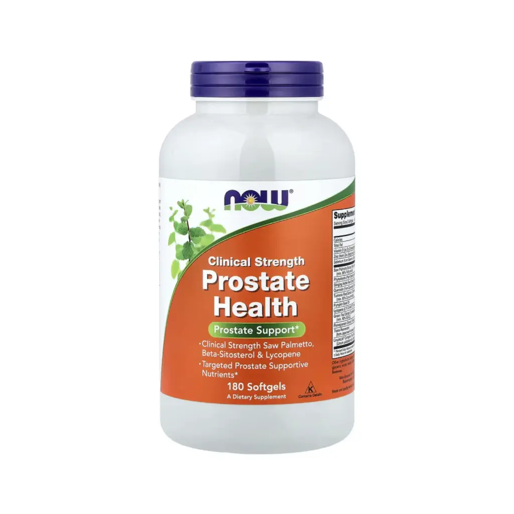 [733739033499] Now Foods Suplemento Para La Salud De La Próstata Con Eficacia Clínica, Palma Enana Americana, Beta-Sitosterol Y Licopeno, 180 Cápsulas Blandas