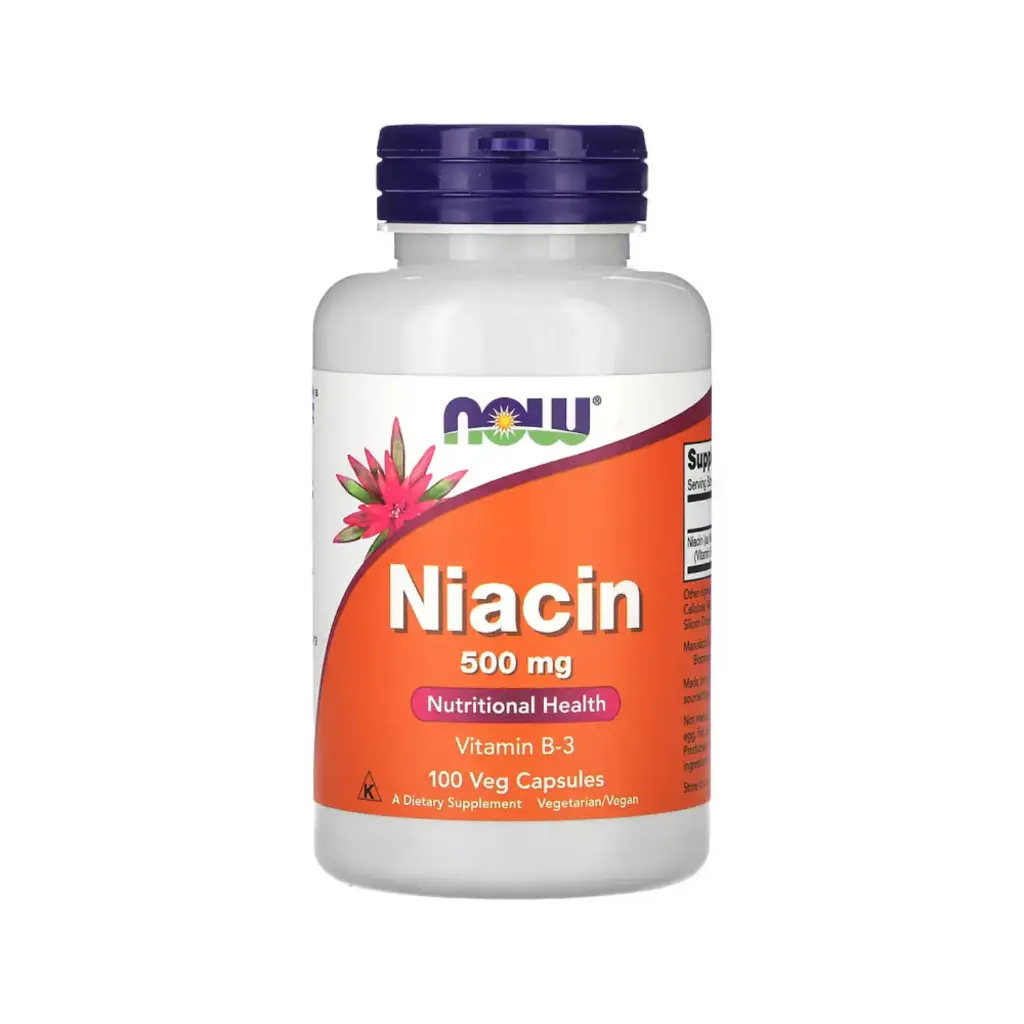 [733739004819] Now Foods Niacina 500 Mg 100 Cápsulas Vegetales 