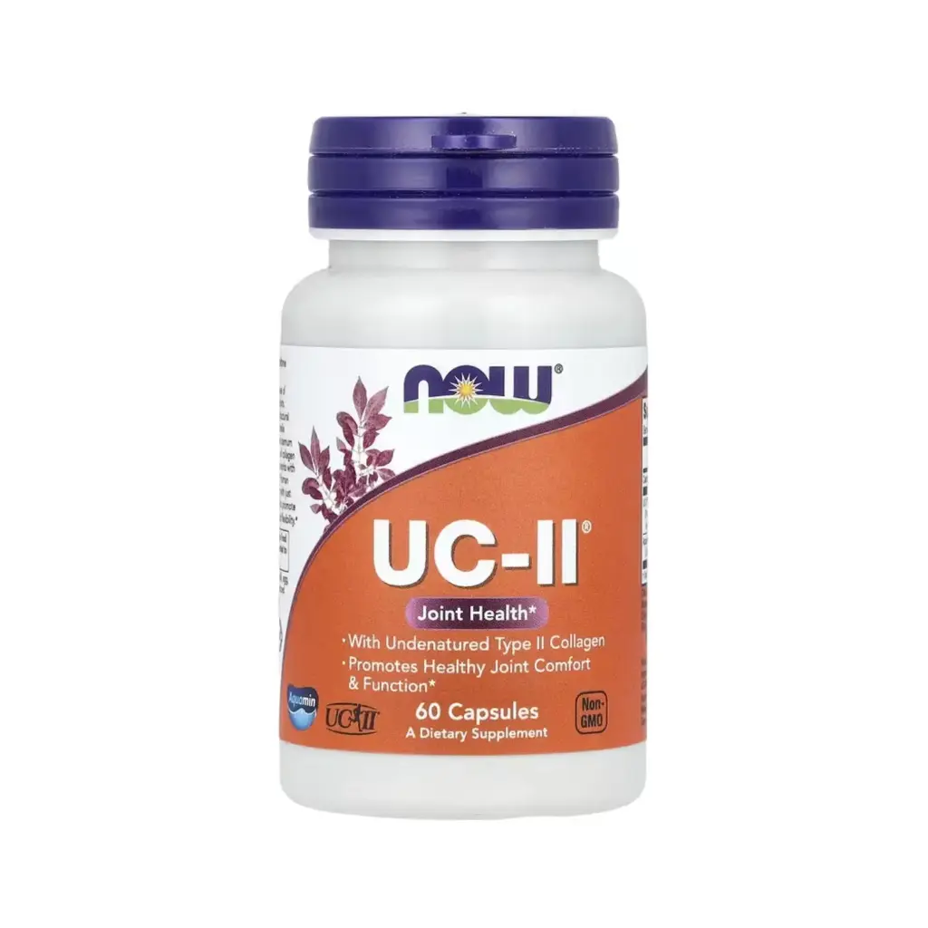 Now Foods UC-II, Suplemento Para Favorecer La Salud De Las Articulaciones Con Colágeno De Tipo II Sin Desnaturalizar 60 Cápsulas 