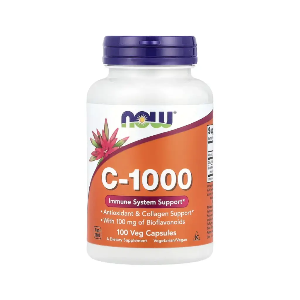 [733739006905] Now Foods Vitamina C-1000 Con 100 Mg De Bioflavonoides, Refuerzo Antioxidante Y Para El Colágeno 100 Cápsulas Vegetales