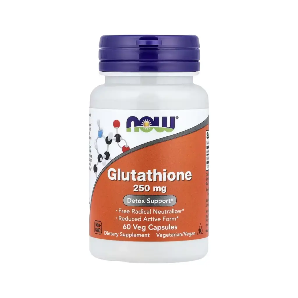 [733739000965] Now Foods Glutatión 250 Mg, Refuerzo Para La Desintoxicación 60 Cápsulas Vegetales