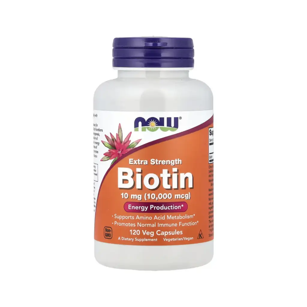 Now Foods Biotina 10 Mg, Concentración Extra 120 Cápsulas Vegetales