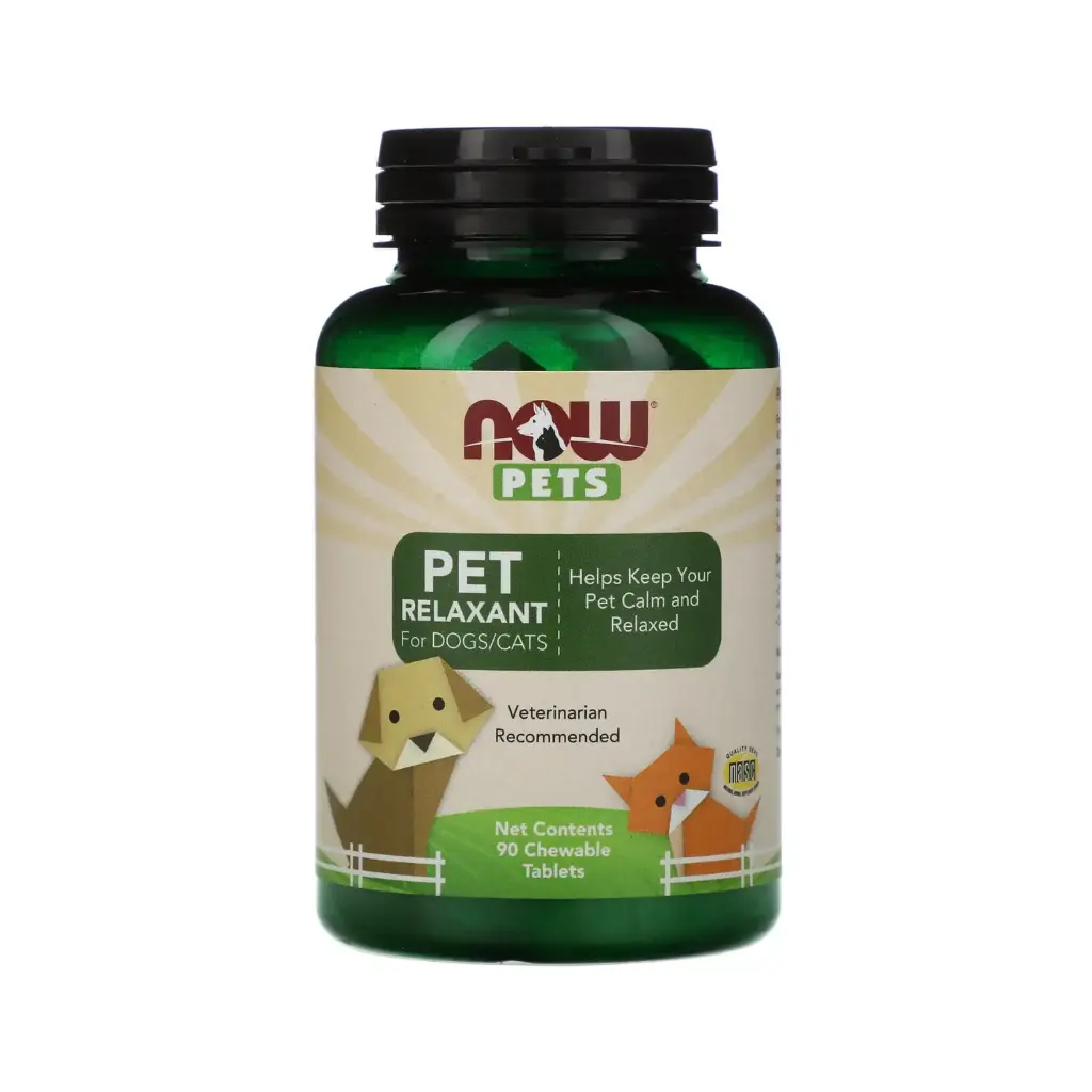 Now Foods Pets Relajante Para Perros Y Gatos 90 Pastillas