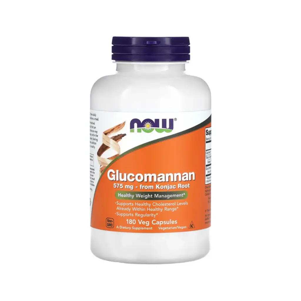 [733739065124] Now Foods Glucomanano 575 Mg, Control Del Peso Saludable, Favorece La Regularidad 180 Cápsulas Vegetales
