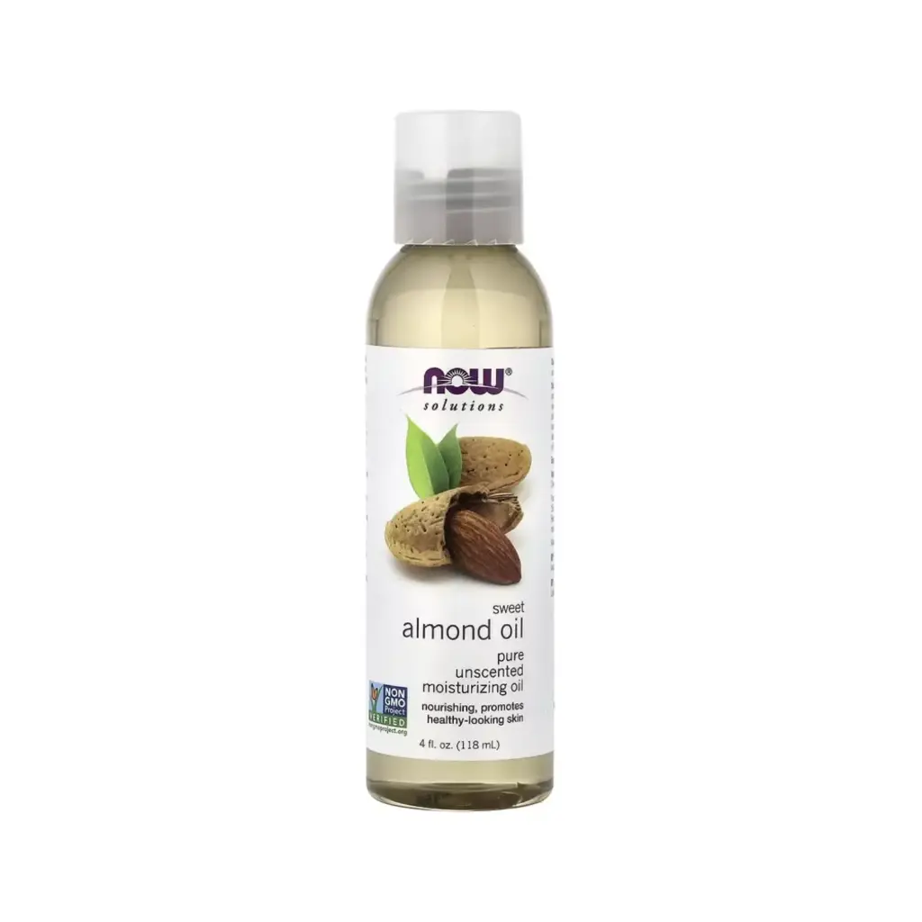 Now Foods Solutions Aceite De Almendras Dulces, Promueve Una Piel De Aspecto Saludable Sin Fragancia, 118 Ml (4 Oz. Líq.) 