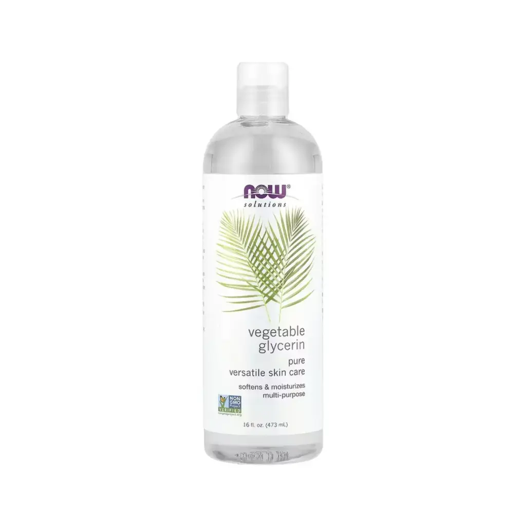 Now Foods Solutions Glicerina Vegetal Suaviza Y Humecta, Para El Cuidado De La Piel Puro Y Versátil 473 Ml (16 Oz. Líq.)
