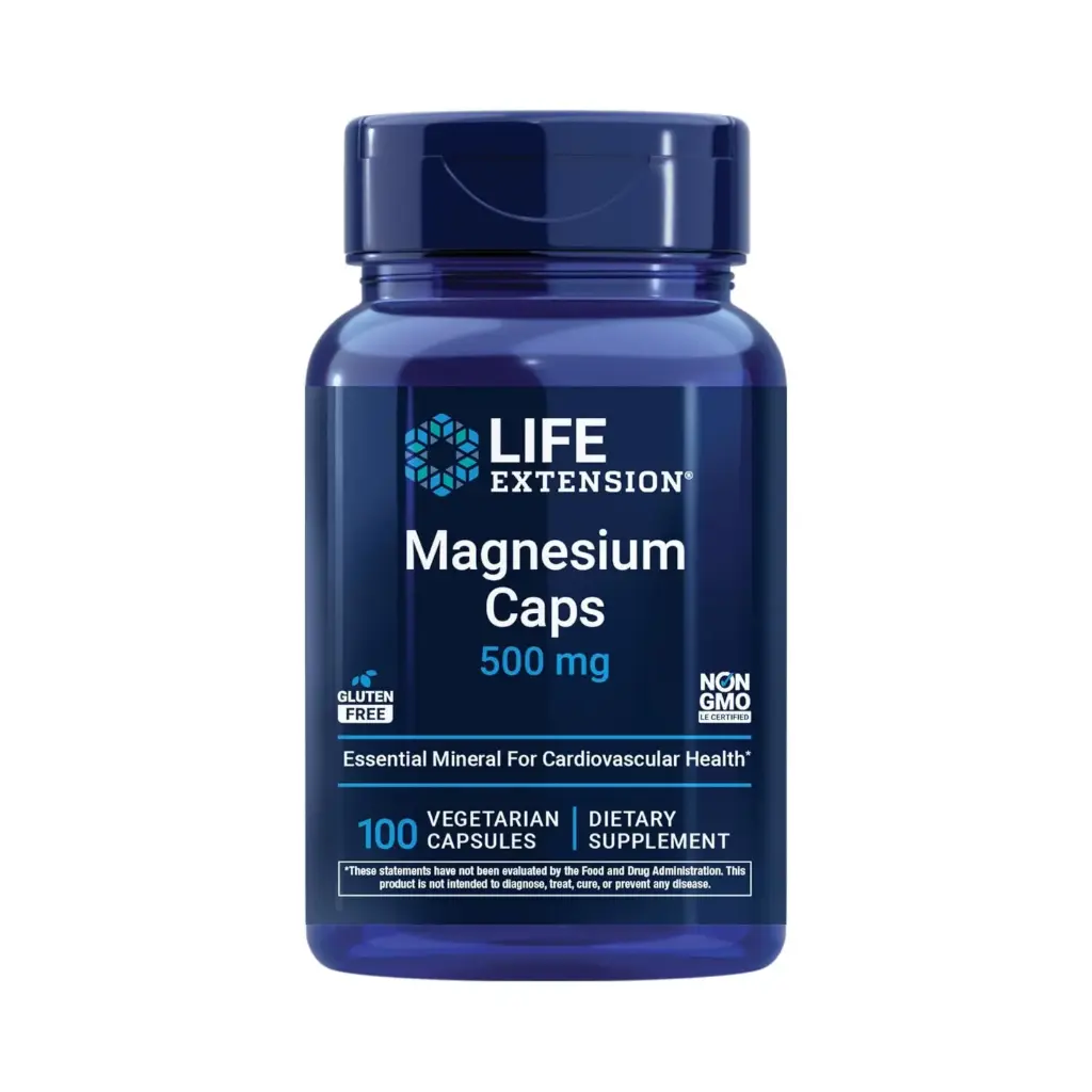 [737870145912] Life extension Magnesio 500mg 100 cápsulas Vegetarianas